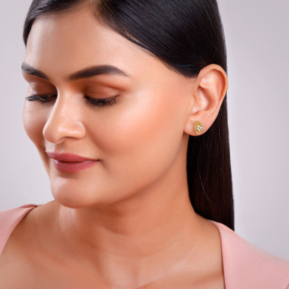 Gold Maquie Lab Grown Diamond Earrings