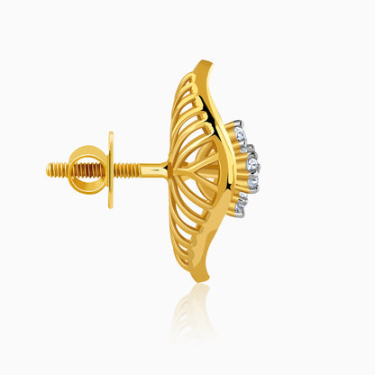 Gold Maquie Lab Grown Diamond Earrings