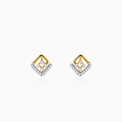 Gold Lyra Lab Grown Diamond Earrings