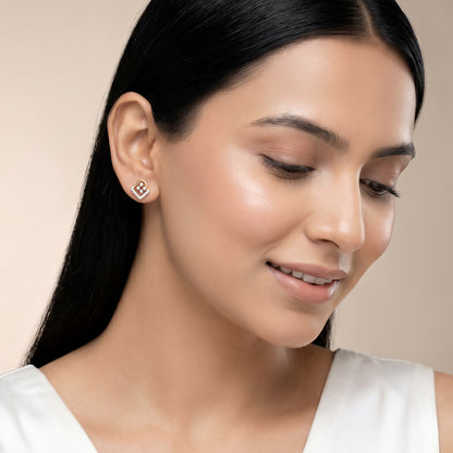 Gold Lyra Lab Grown Diamond Earrings