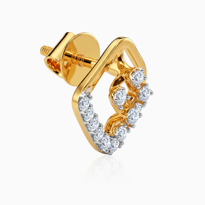 Gold Lyra Lab Grown Diamond Earrings