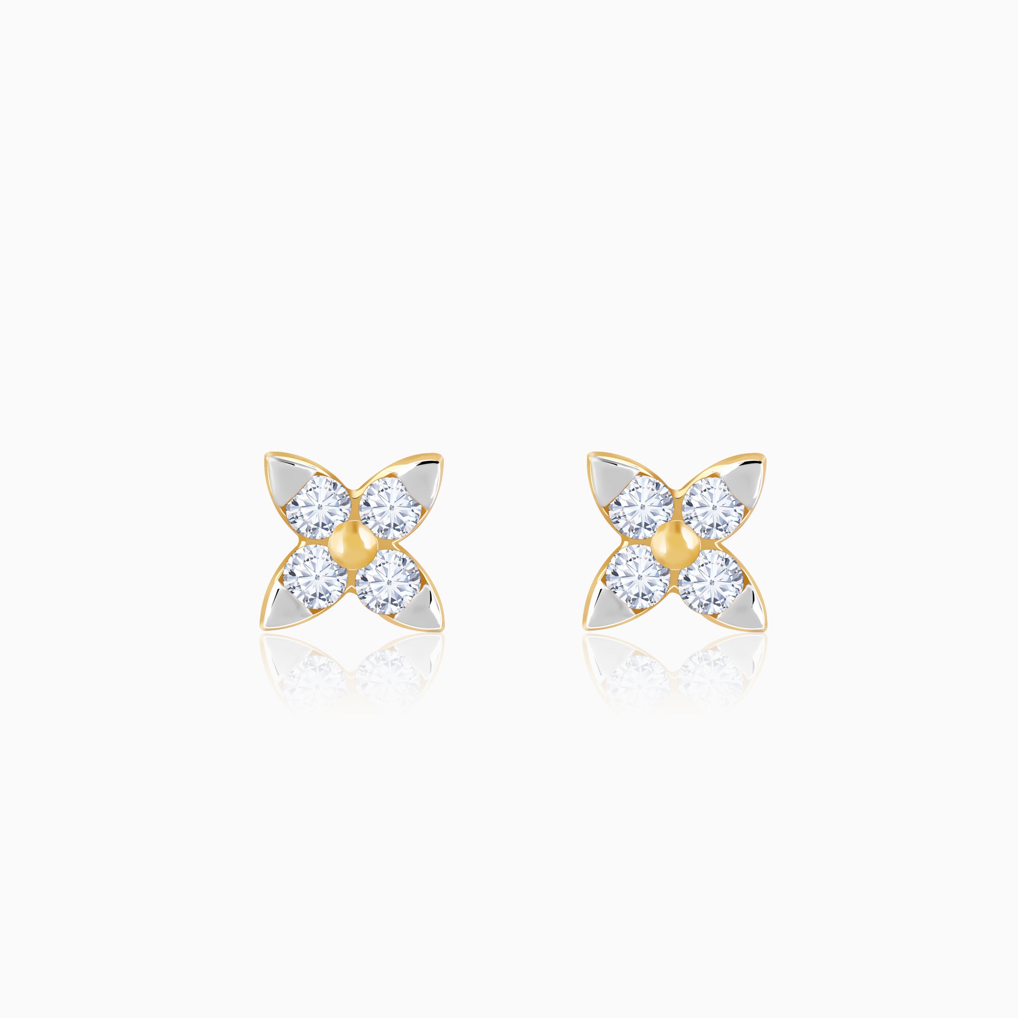 Gold Petite Lab Grown Diamond Earrings
