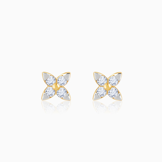 Gold Petite Lab Grown Diamond Earrings