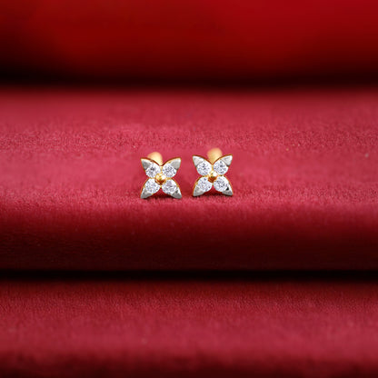 Gold Petite Lab Grown Diamond Earrings