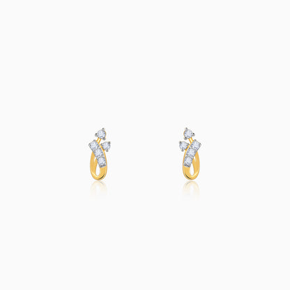 Gold Intertwine Glow Lab Grown Diamond Earrings
