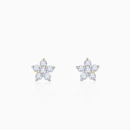 Gold Star Lab Grown Diamond Earrings