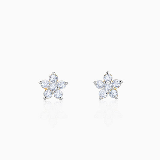 Gold Star Lab Grown Diamond Earrings