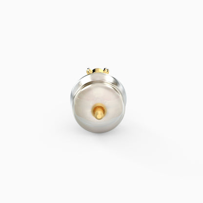 Gold Clover Leaf Diamond Stud Earrings