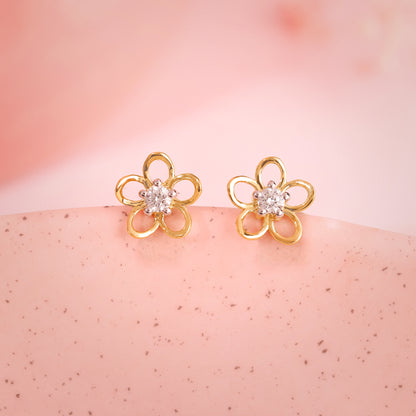 Gold Always Spring Lab Grown Diamond Earrings