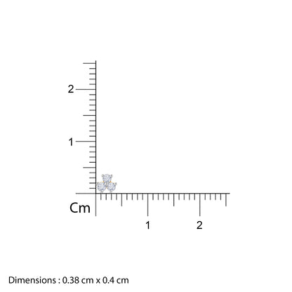 Gold Clover Lab Grown Diamond Stud Earrings