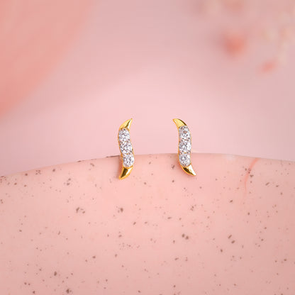 Gold Swing Lab Grown Diamond Studs