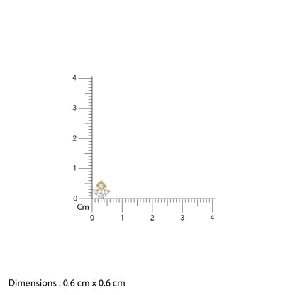 Gold Triad Lab Grown Diamond Stud Earrings