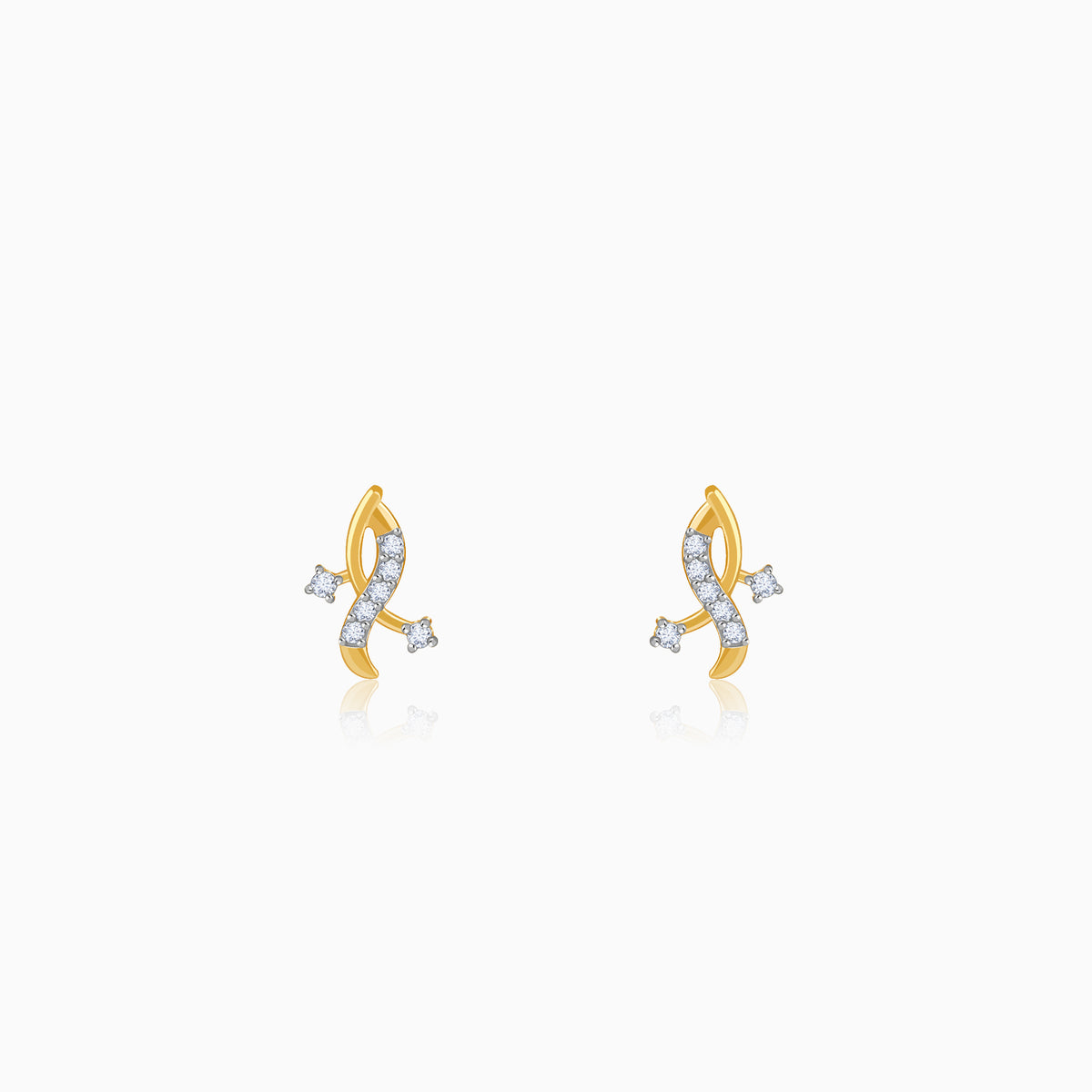 Gold Enchanted Lab Grown Diamond Studs
