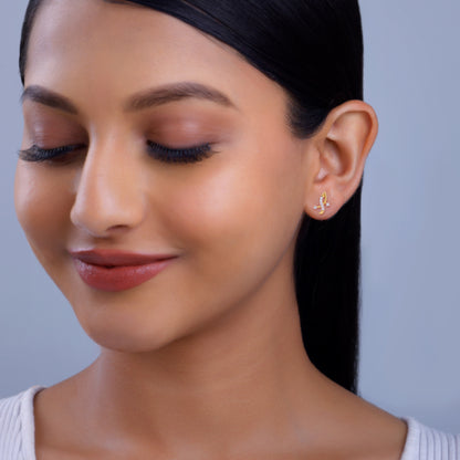 Gold Enchanted Lab Grown Diamond Studs