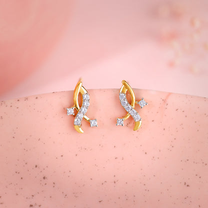 Gold Enchanted Lab Grown Diamond Studs