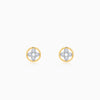 Gold Cute Lab Grown Diamond Stud Earrings