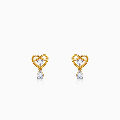 Gold Love Shine Lab Grown Diamond Studs