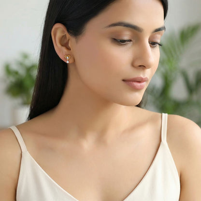 Gold Love Shine Lab Grown Diamond Studs