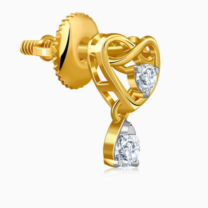 Gold Love Shine Lab Grown Diamond Studs