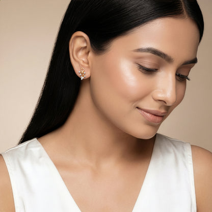 Gold Virelle Lab Grown Diamond Earrings