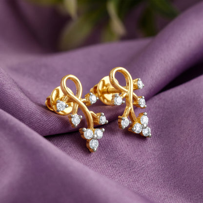 Gold Virelle Lab Grown Diamond Earrings