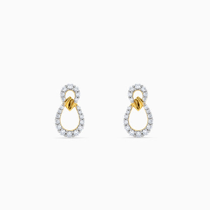 Gold Petite Orbit Lab Grown Diamond Earrings