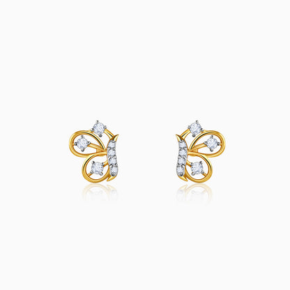 Gold Refined Flight Lab Grown Diamond Earrings