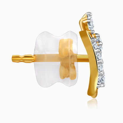 Gold Refined Flight Lab Grown Diamond Earrings
