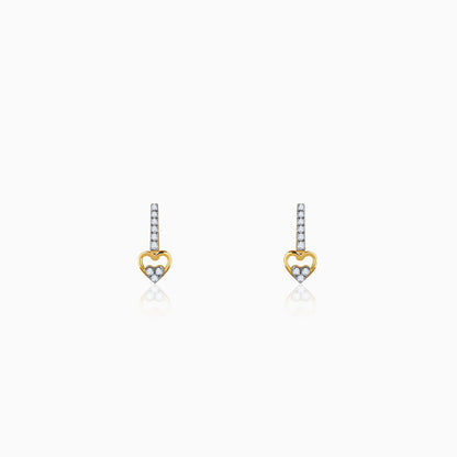 Gold Cupid’s Pick Lab Grown Diamond Earrings