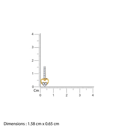 Gold Cupid’s Pick Lab Grown Diamond Earrings