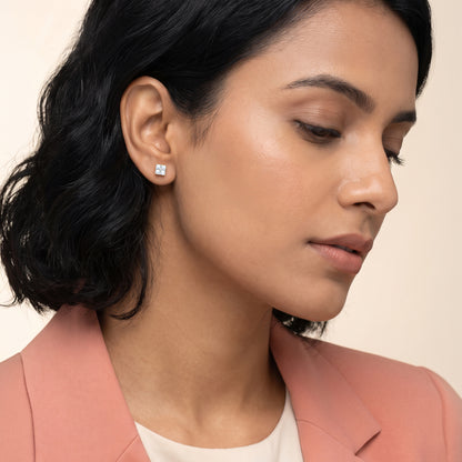 Gold Mosaic Glow Lab Grown Diamond Earrings