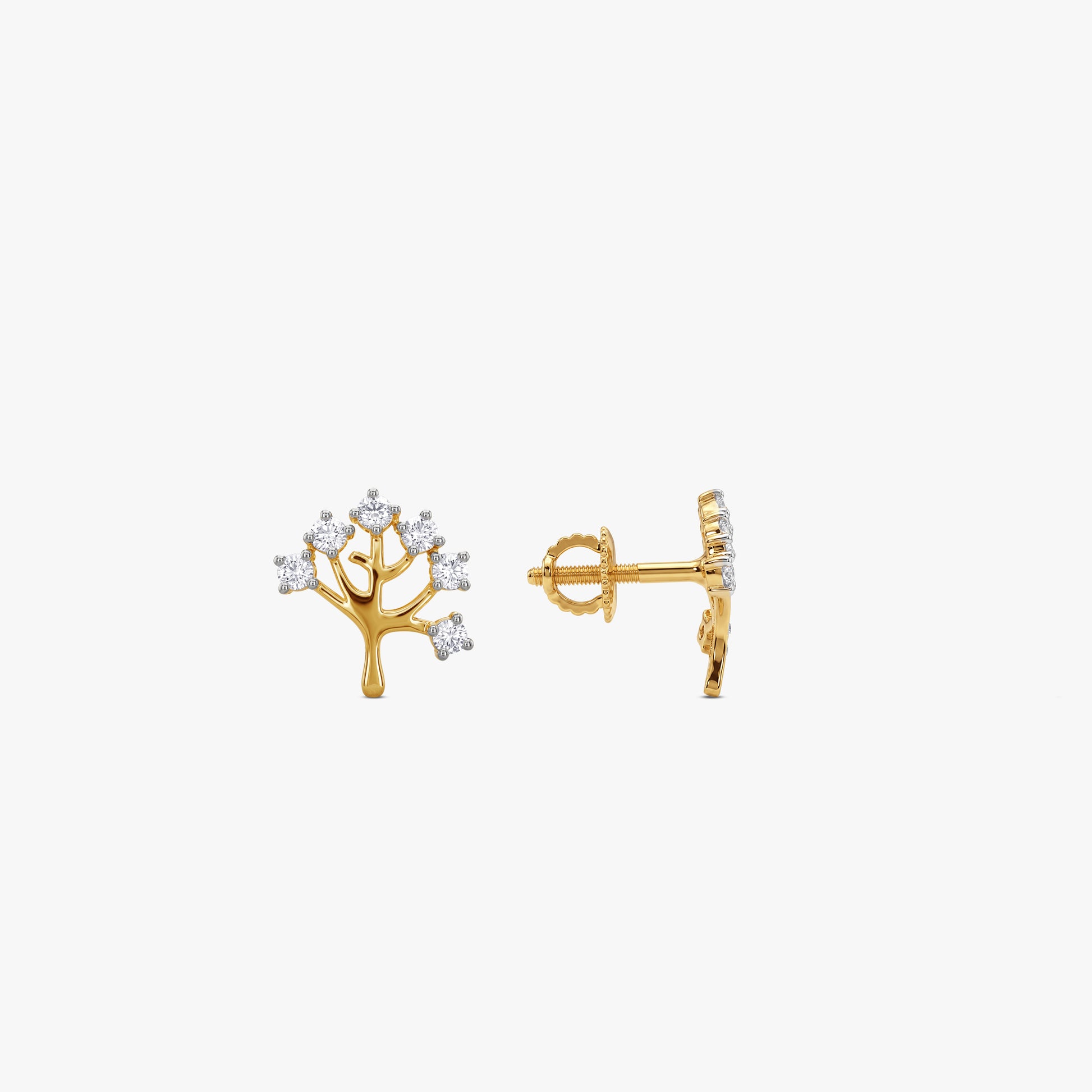 Gold Arbor Lumiere Lab Grown Diamond Earrings