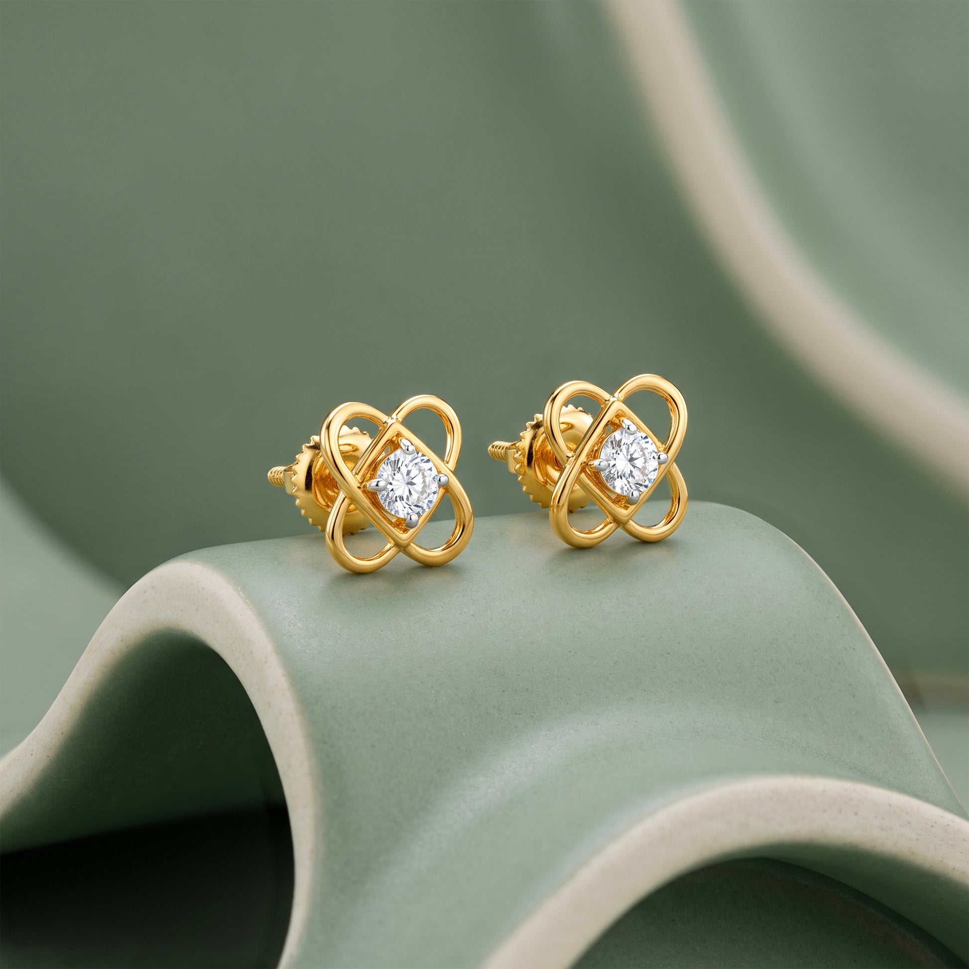 Gold Marquise Sonata Lab Grown Diamond Earrings
