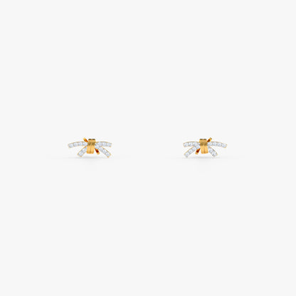 Gold Starburst Sonata Lab Grown Diamond Earrings