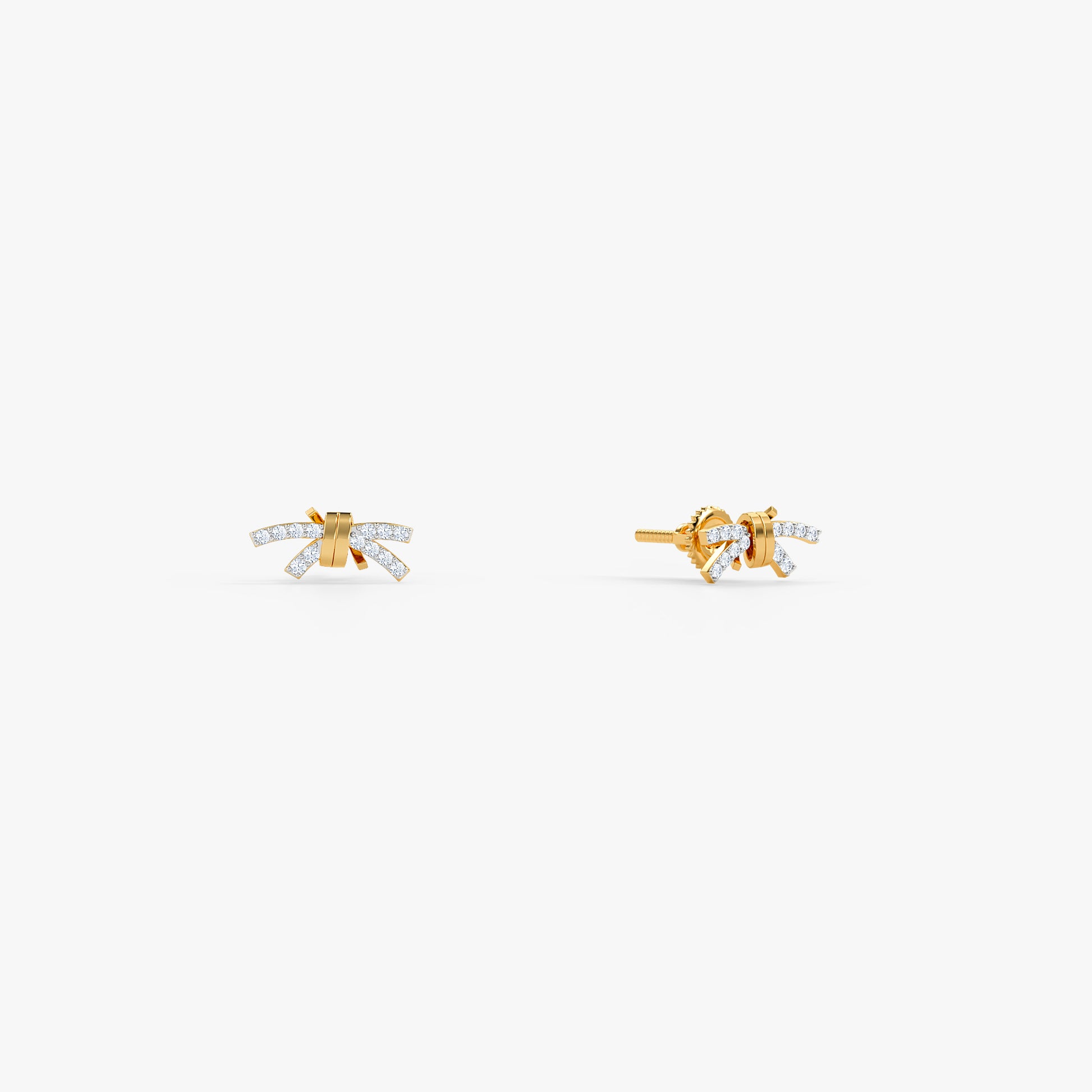 Gold Starburst Sonata Lab Grown Diamond Earrings