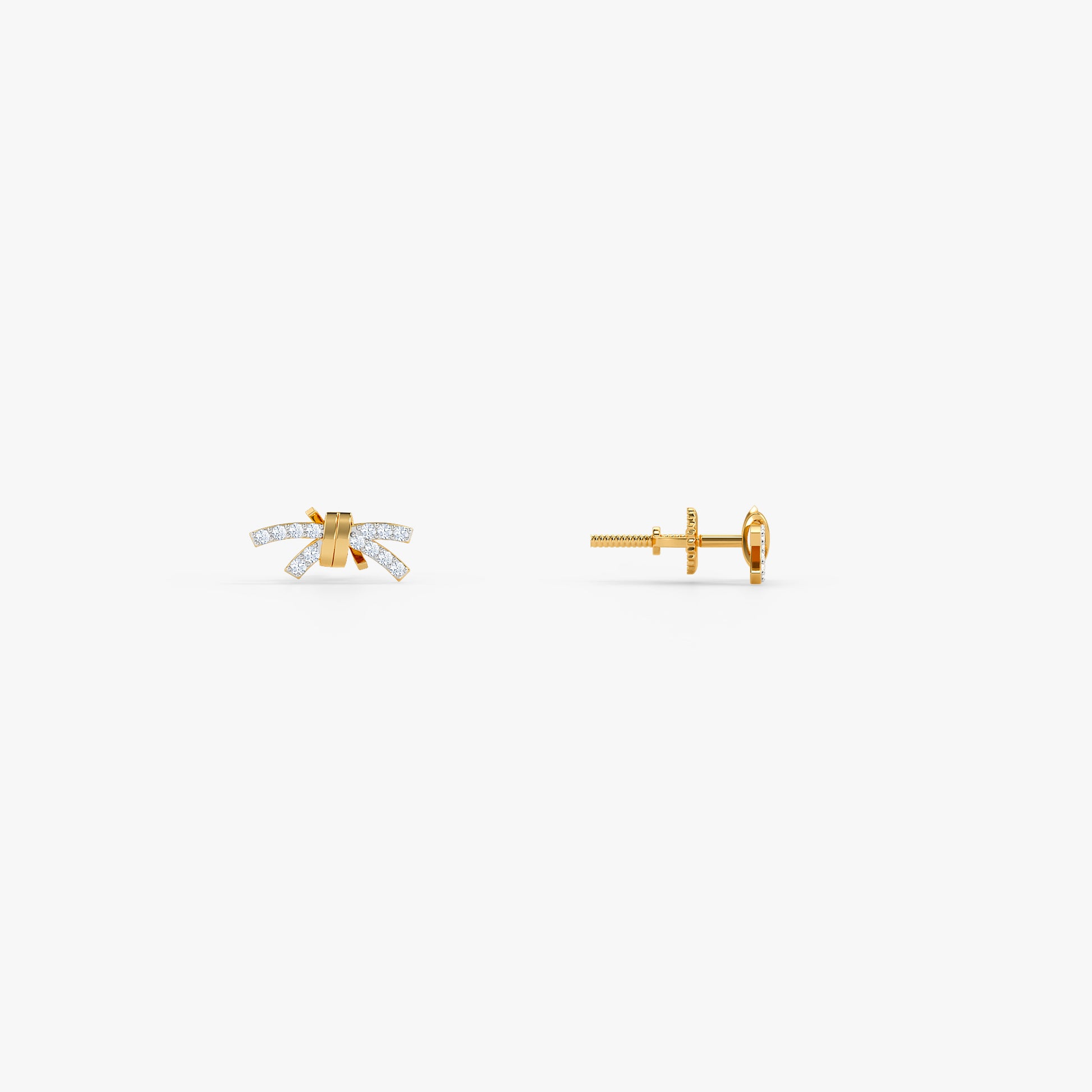 Gold Starburst Sonata Lab Grown Diamond Earrings
