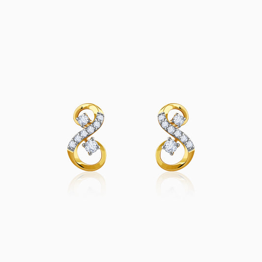 Gold Royal Shine Lab Grown Diamond Earrings