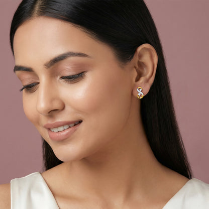 Gold Royal Shine Lab Grown Diamond Earrings