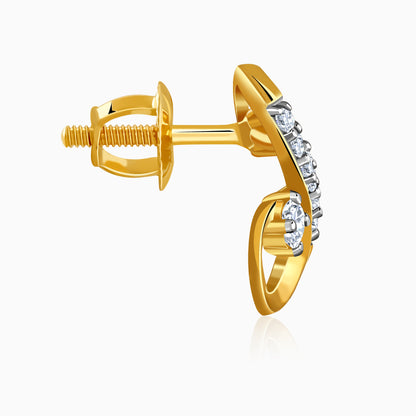 Gold Royal Shine Lab Grown Diamond Earrings