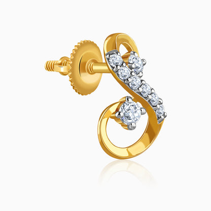 Gold Royal Shine Lab Grown Diamond Earrings