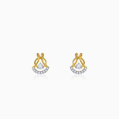 Gold Dancing Grace Lab Grown Diamond Earrings