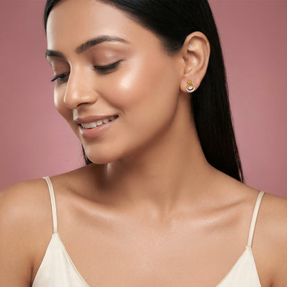 Gold Dancing Grace Lab Grown Diamond Earrings