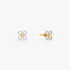 Gold Quatre Lumiere Lab Grown Diamond Studs