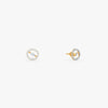 Gold Orbit Veil Lab Grown Diamond Studs