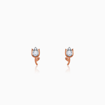 Rose Gold Spring Grace Lab Grown Diamond Earrings