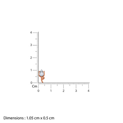 Rose Gold Spring Grace Lab Grown Diamond Earrings