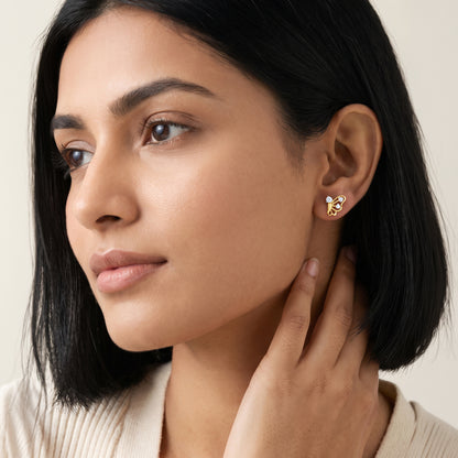 Gold Butterfly Waltz Lab Grown Diamond Earrings