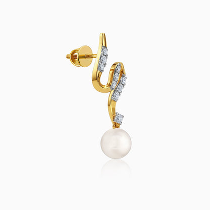 Anushka Sharma Gold Viera Lab Grown Diamond Earrings