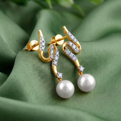 Anushka Sharma Gold Viera Lab Grown Diamond Earrings