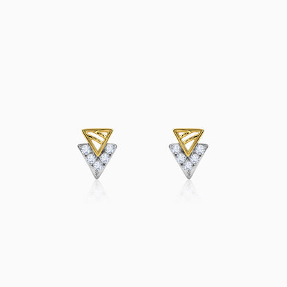 Gold Pissenlit Lab Grown Diamond Earrings